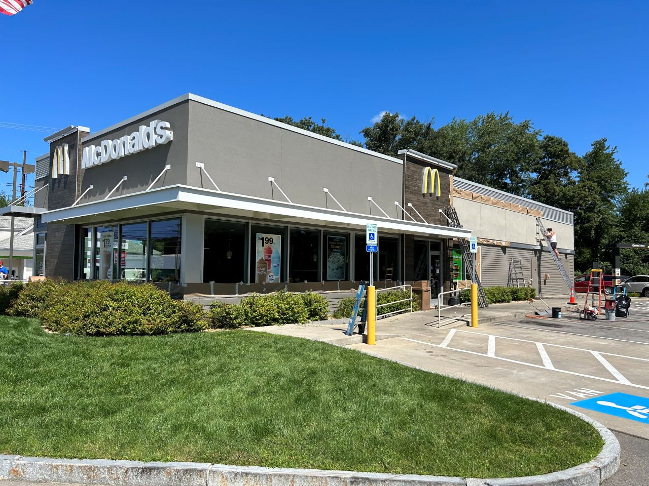 Commercial franchise painting project